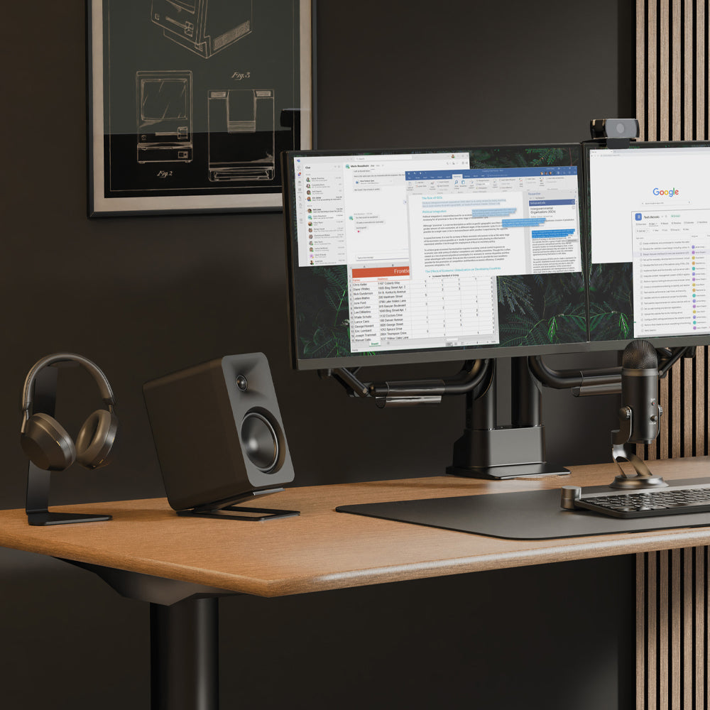 Kanto ORA4 140W Powered Reference Speakers with USB-C Input and Bluetooth - Black, Pair-Kanto-Mood