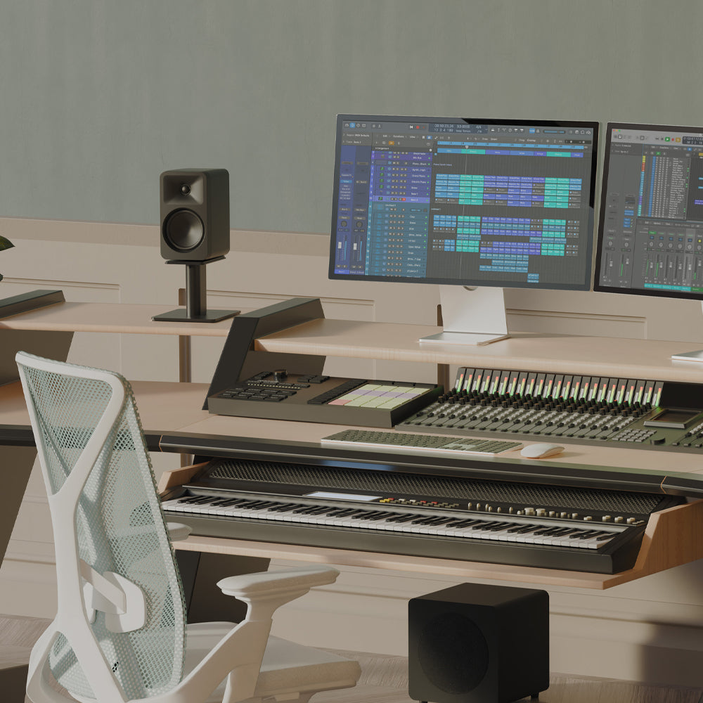 Kanto ORA4 140W Powered Reference Speakers with USB-C Input and Bluetooth - Black, Pair-Kanto-Mood