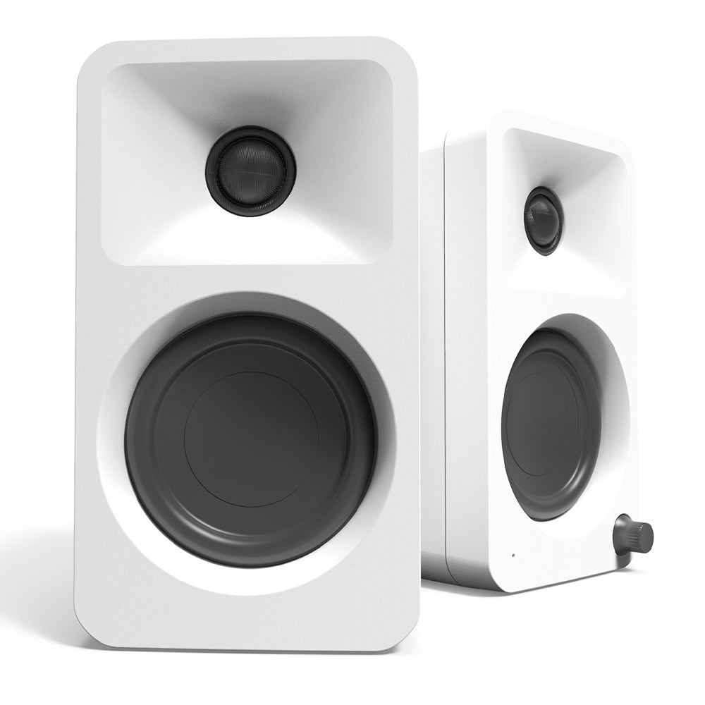 Kanto ORA4 140W Powered Reference Speakers with USB-C Input and Bluetooth - White, Pair-Kanto-Mood