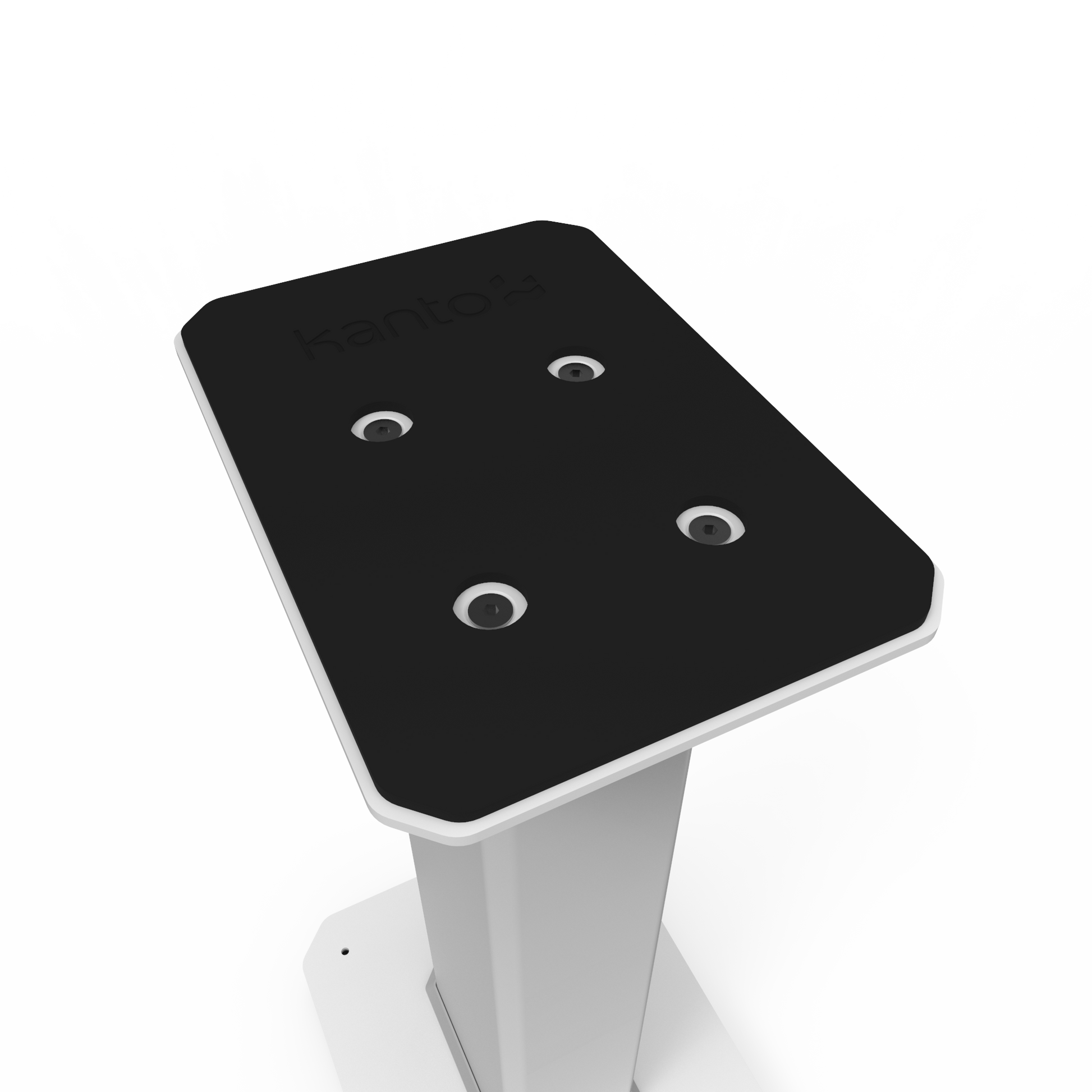 Kanto SX26W 26" Tall Fillable Speaker Stands with Isolation Feet - Pair, White-Kanto-Mood