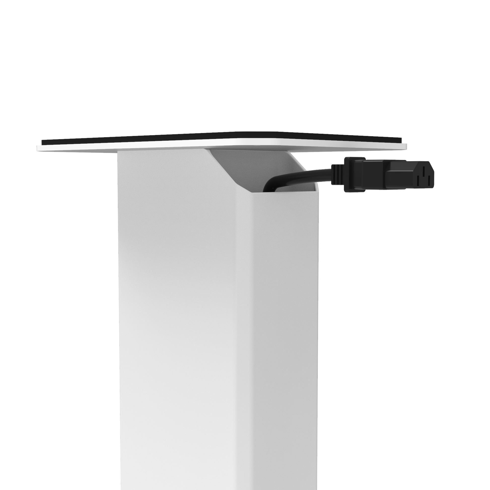 Kanto SX26W 26" Tall Fillable Speaker Stands with Isolation Feet - Pair, White-Kanto-Mood