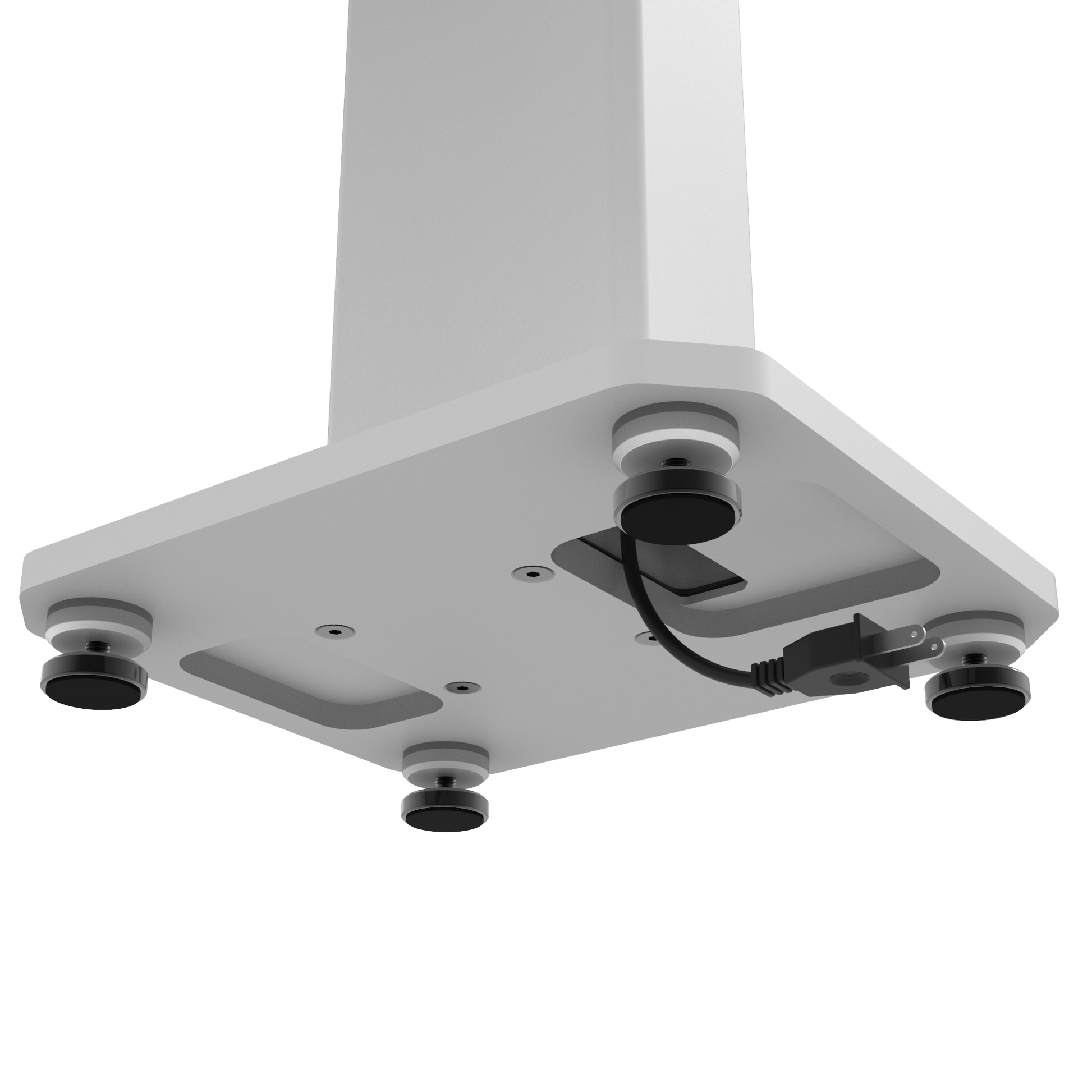 Kanto SX26W 26" Tall Fillable Speaker Stands with Isolation Feet - Pair, White-Kanto-Mood