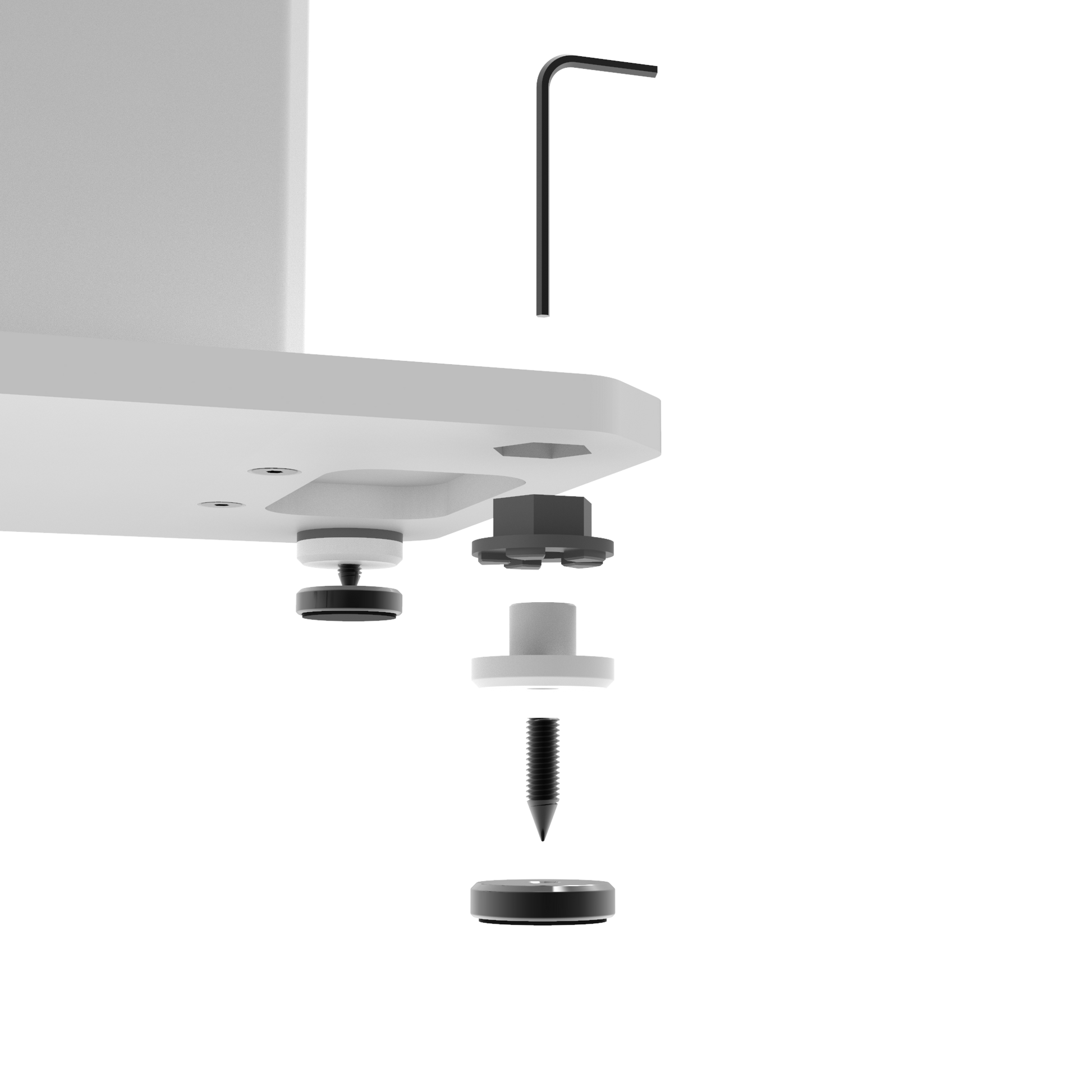 Kanto SX26W 26" Tall Fillable Speaker Stands with Isolation Feet - Pair, White-Kanto-Mood