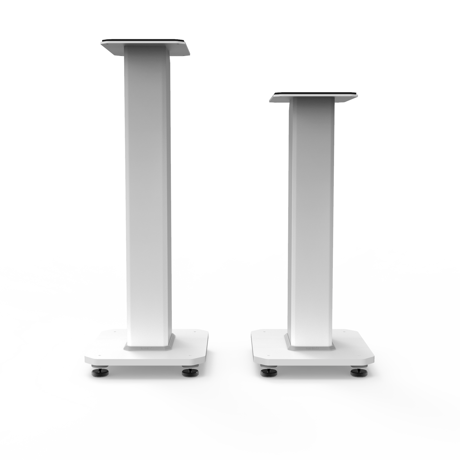 Kanto SX26W 26" Tall Fillable Speaker Stands with Isolation Feet - Pair, White-Kanto-Mood