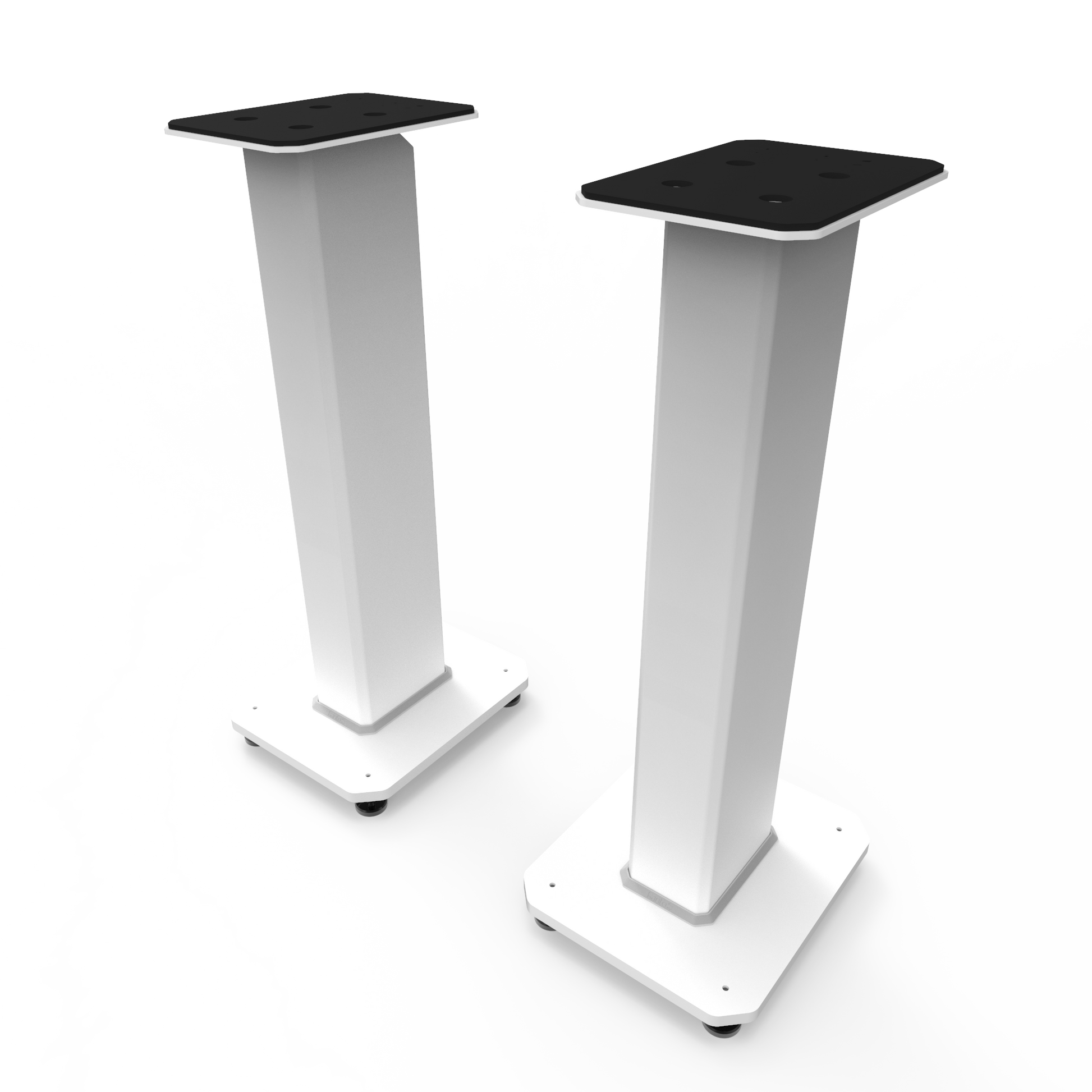 Kanto SX26W 26" Tall Fillable Speaker Stands with Isolation Feet - Pair, White-Kanto-Mood