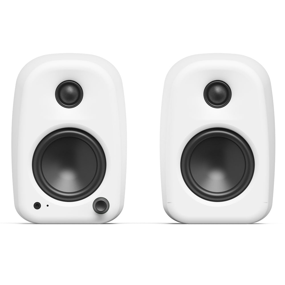 Kanto UKI 100W Desktop Speakers with Bluetooth, USB-C, Headphone out, Chalk (Matte White), Pair-Kanto-Mood