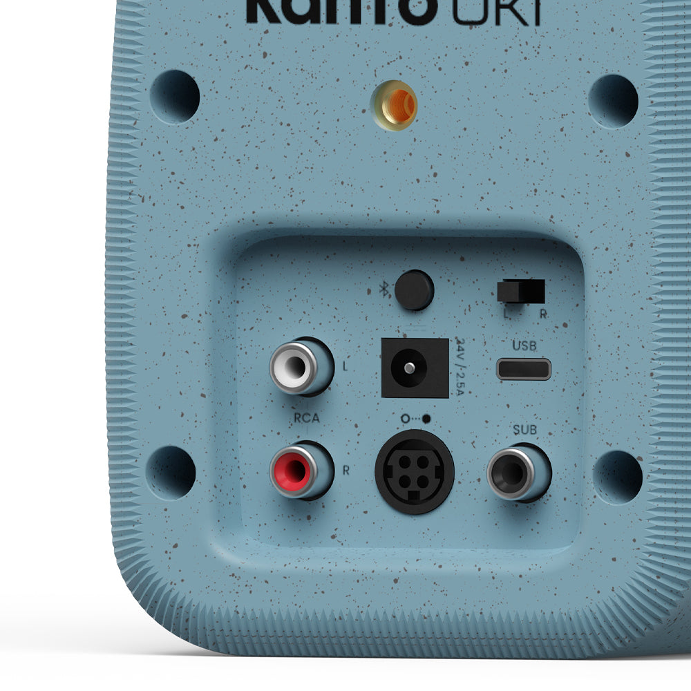 Kanto UKI 100W Desktop Speakers with Bluetooth, USB-C, Headphone out, Cornflower (Matte Blue), Pair-Kanto-Mood
