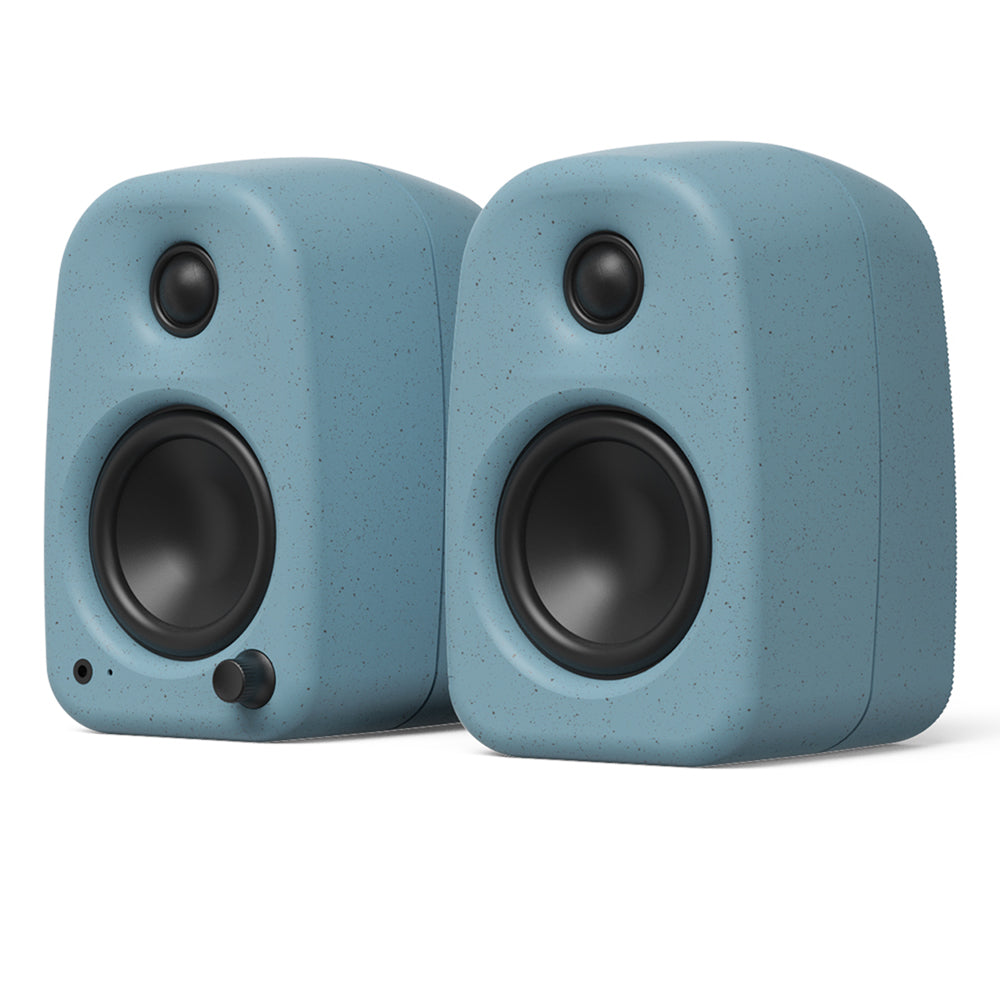 Kanto UKI 100W Desktop Speakers with Bluetooth, USB-C, Headphone out, Cornflower (Matte Blue), Pair-Kanto-Mood