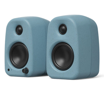 Kanto UKI 100W Desktop Speakers with Bluetooth, USB-C, Headphone out, Cornflower (Matte Blue), Pair-Kanto-Mood