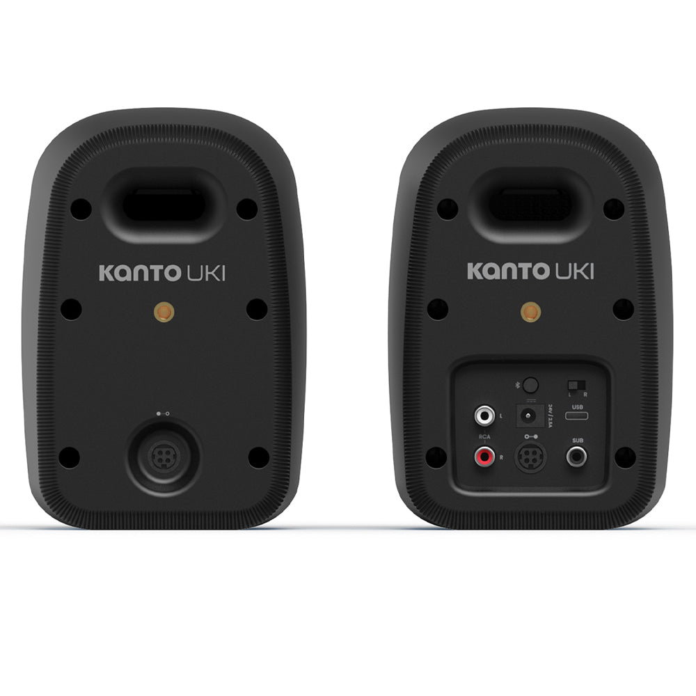 Kanto UKI 100W Desktop Speakers with Bluetooth, USB-C, Headphone out, Onyx (Matte Black), Pair-Kanto-Mood