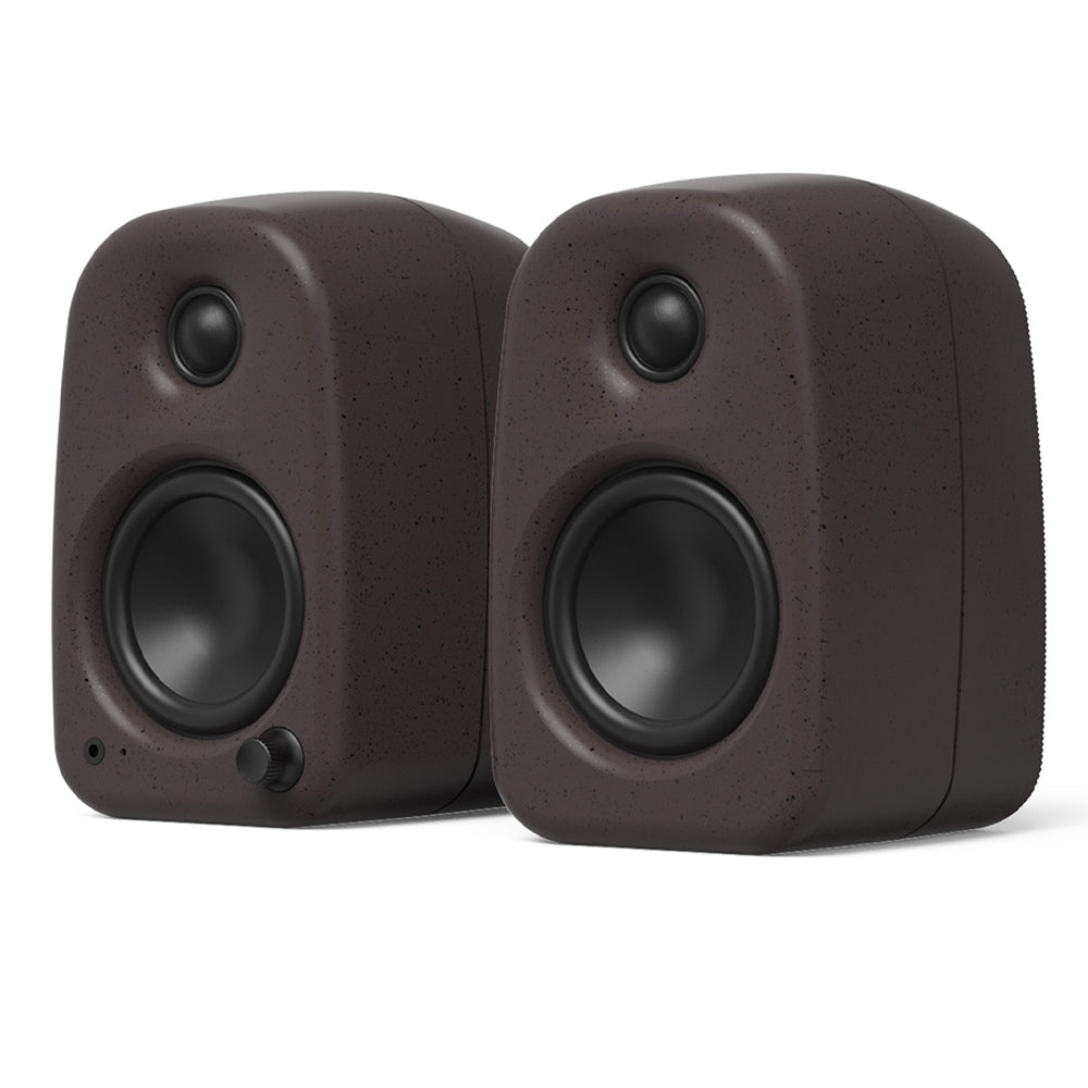 Kanto UKI 100W Desktop Speakers with Bluetooth, USB-C, Headphone out, Pumice (Speckled Brown), Pair-Kanto-Mood