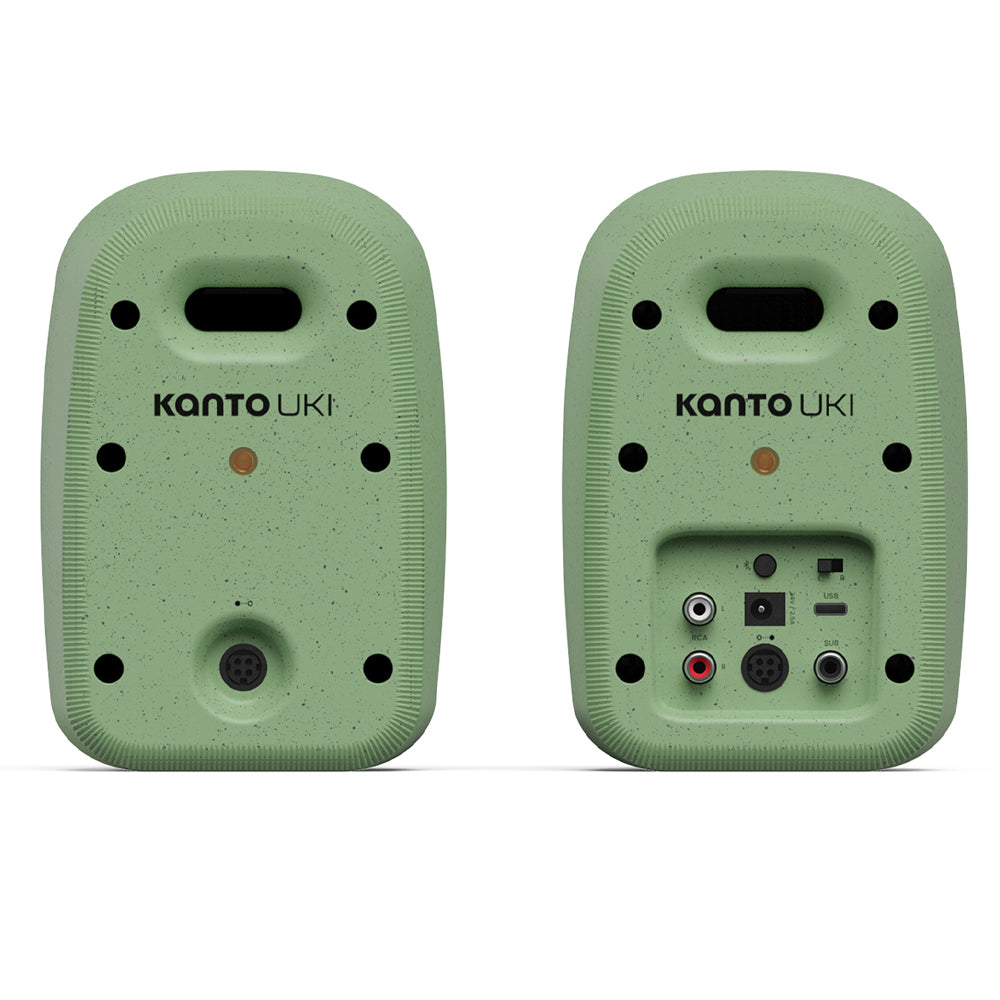 Kanto UKI 100W Desktop Speakers with Bluetooth, USB-C, Headphone out, Sage (Matte Green), Pair-Kanto-Mood