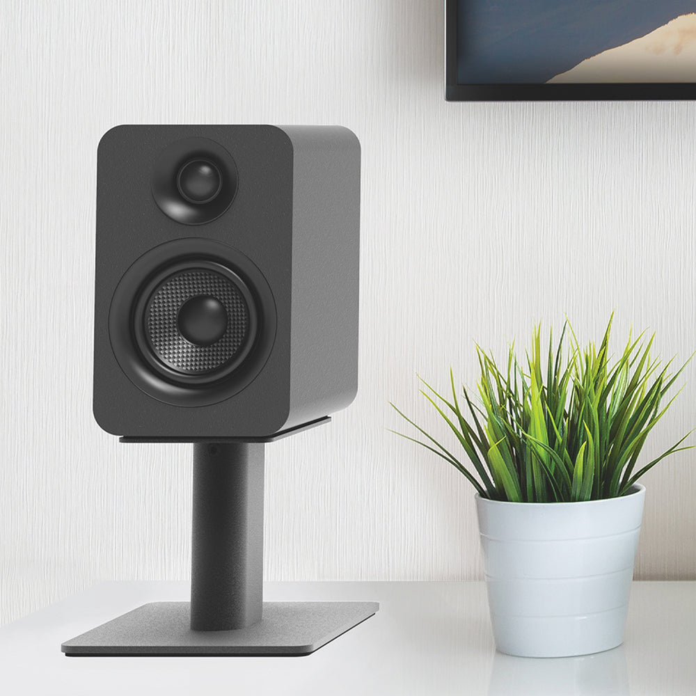 Kanto YU Passive 4" Speakers with 1" Silk Dome Tweeter and 4" Kevlar Woofer - Black, Pair-Kanto-Mood