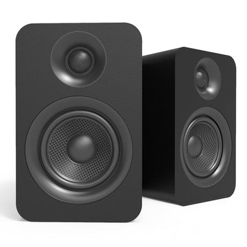 Kanto YU Passive 4" Speakers with 1" Silk Dome Tweeter and 4" Kevlar Woofer - Black, Pair-Kanto-Mood