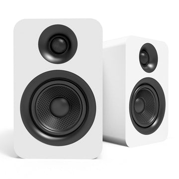 Kanto YU Passive 4" Speakers with 1" Silk Dome Tweeter and 4" Kevlar Woofer - White, Pair-Kanto-Mood