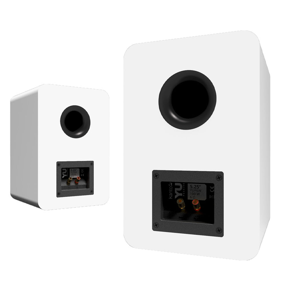 Kanto YU Passive 5.25" Speakers with 1" Silk Dome Tweeter and 5.25" Kevlar Woofer - White, Pair-Kanto-Mood