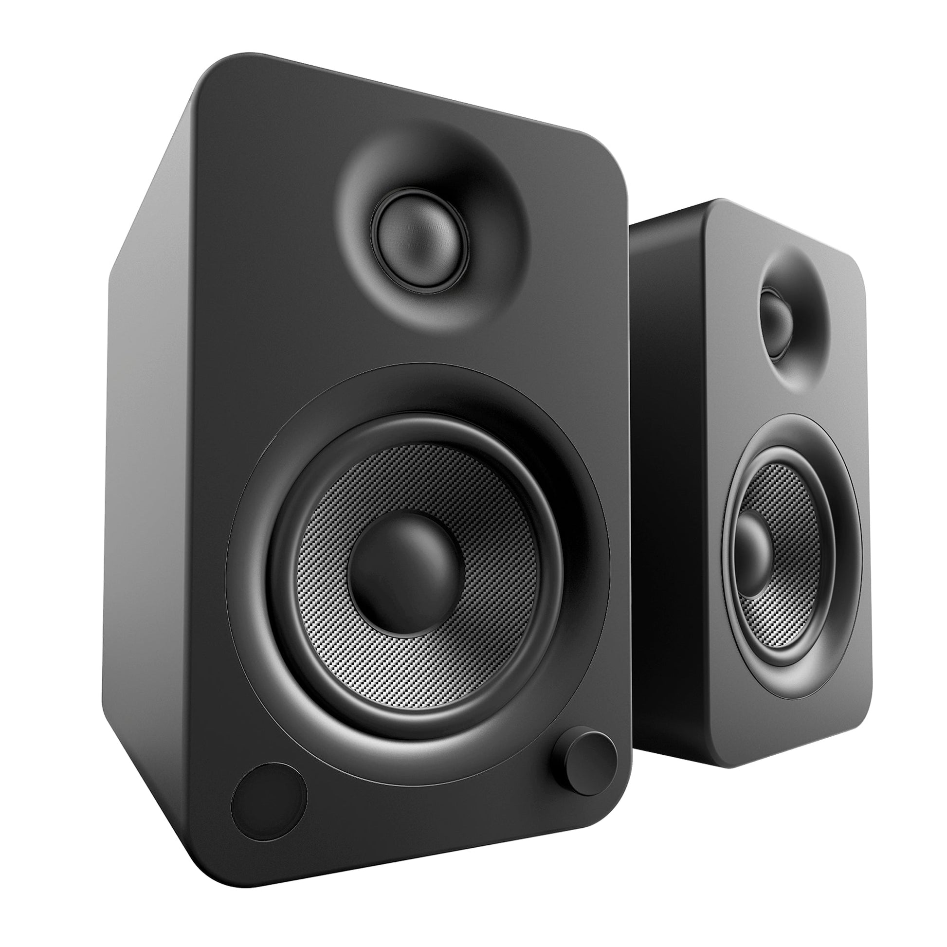 Kanto YU4 140W Powered Bookshelf Speakers with Bluetooth and Phono Preamp - Pair, Matte Black-Kanto-Mood