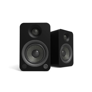 Kanto YU4 140W Powered Bookshelf Speakers with Bluetooth and Phono Preamp - Pair, Matte Black-Kanto-Mood