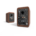 Kanto YU4 140W Powered Bookshelf Speakers with Bluetooth and Phono Preamp - Pair, Walnut-Kanto-Mood