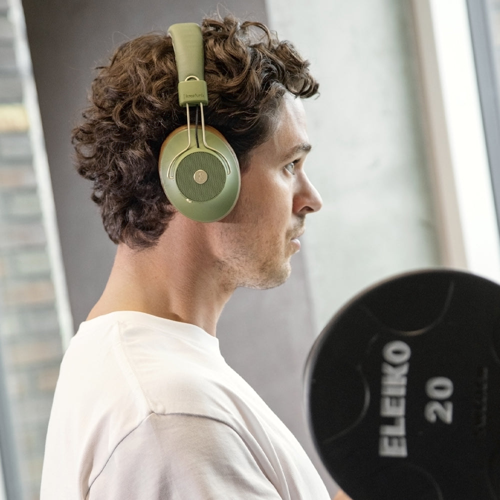 Kreafunk Abeat Qi Bluetooth Headphones W/ Anc - Urban Green-Kreafunk-Mood