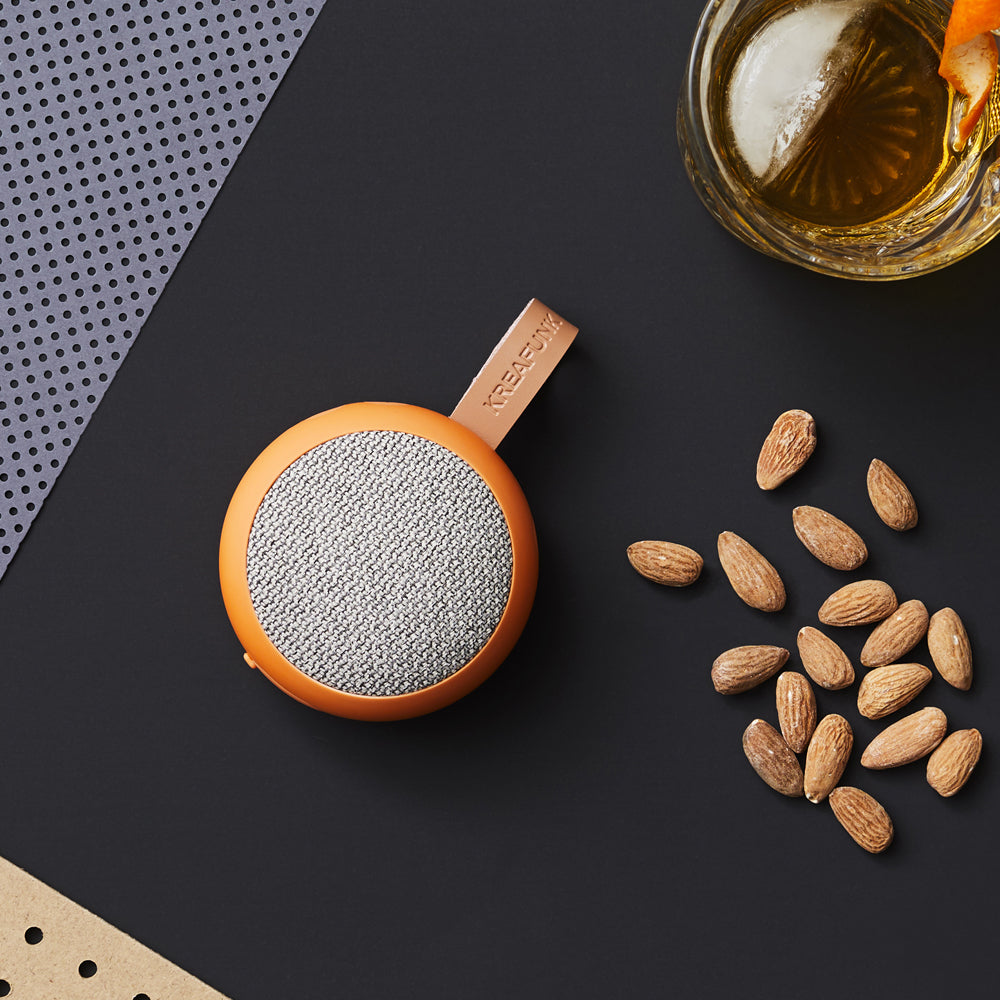 Kreafunk Ago 2 Fabric Bluetooth Speaker - Dusty Orange-Kreafunk-Mood