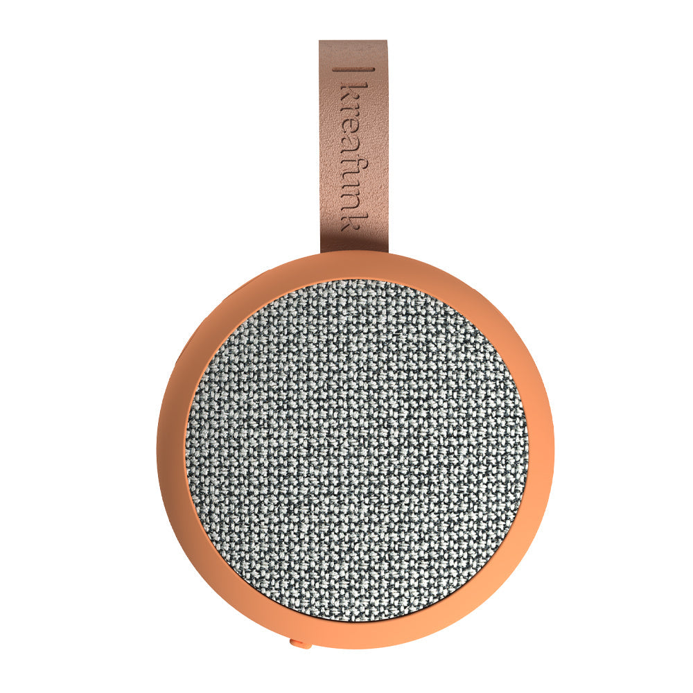 Kreafunk Ago 2 Fabric Bluetooth Speaker - Dusty Orange-Kreafunk-Mood