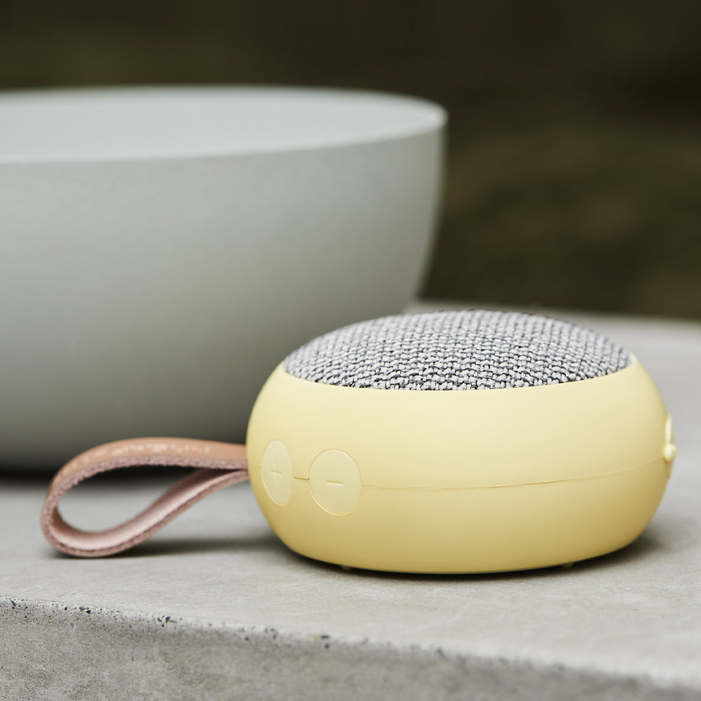 Kreafunk Ago 2 Fabric Bluetooth Speaker - Soft Yellow-Kreafunk-Mood
