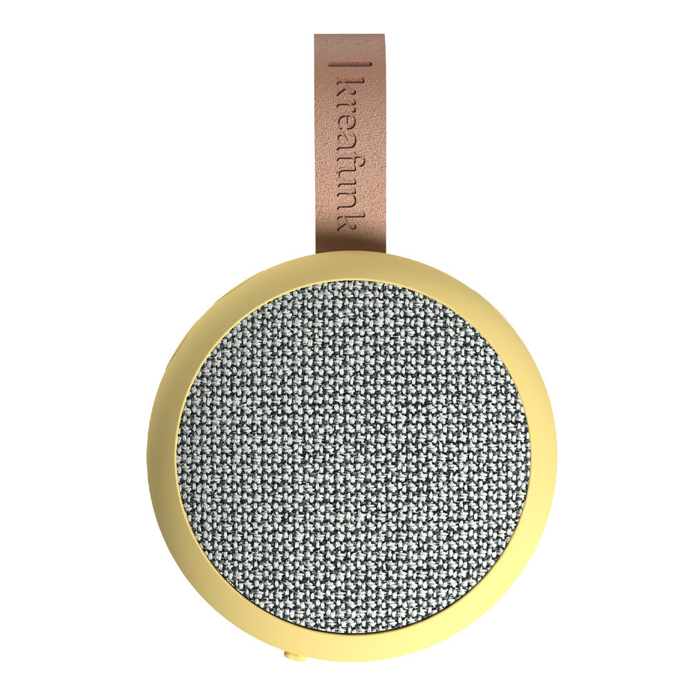 Kreafunk Ago 2 Fabric Bluetooth Speaker - Soft Yellow-Kreafunk-Mood