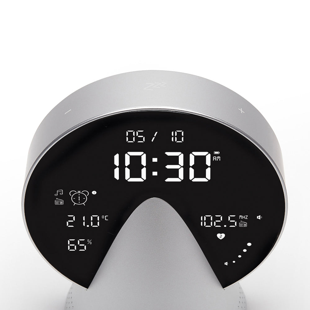 Lexon Conic Radio Alarm Clock With Fm & Built-In Bluetooth Speaker - Alu Polish-Lexon-Mood