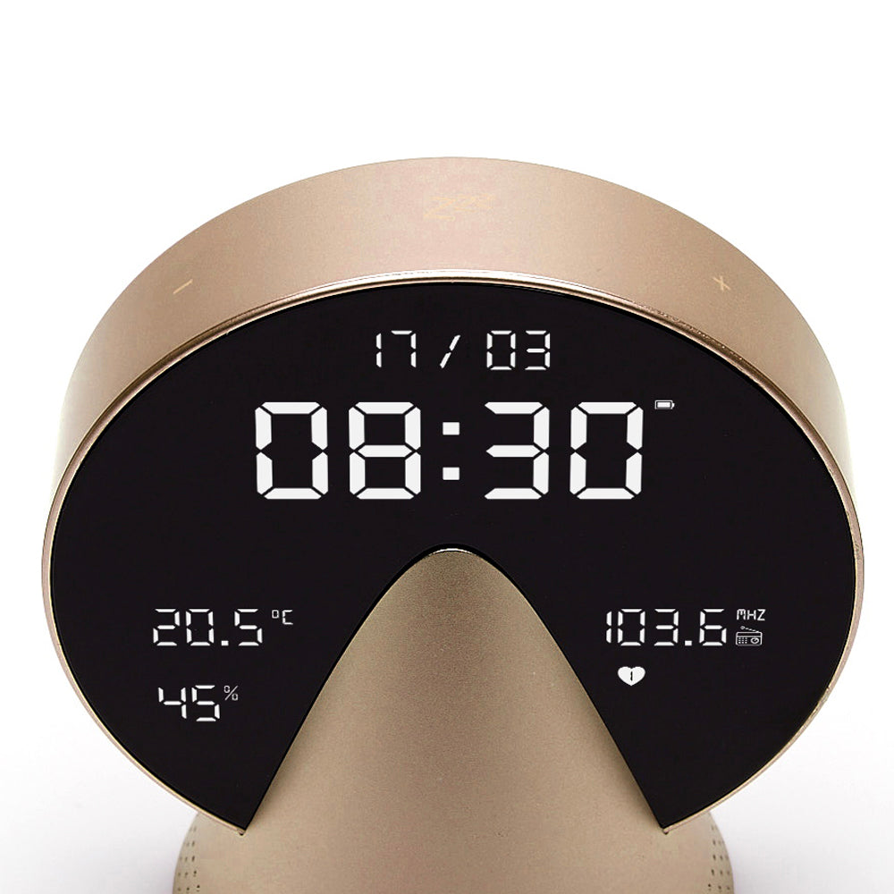 Lexon Conic Radio Alarm Clock With Fm & Built-In Bluetooth Speaker - Gold-Lexon-Mood