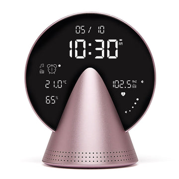 Lexon Conic Radio Alarm Clock With Fm & Built-In Bluetooth Speaker - Pink-Lexon-Mood
