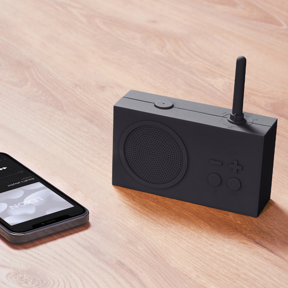 Lexon Thykho 3 Fm Radio & Bluetooth Speaker - Grey-Lexon-Mood