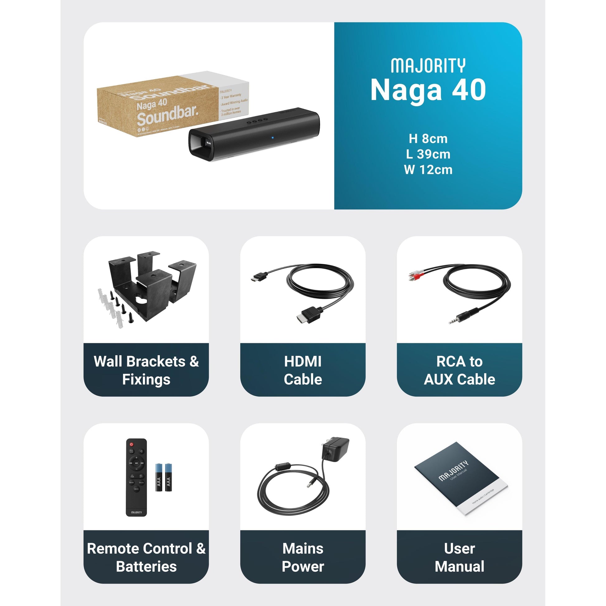 Majority Naga 40 Soundbar-Majority-Mood