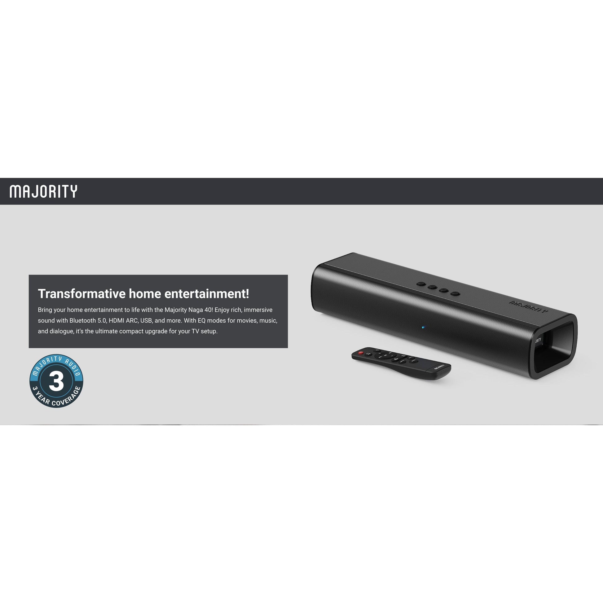 Majority Naga 40 Soundbar-Majority-Mood
