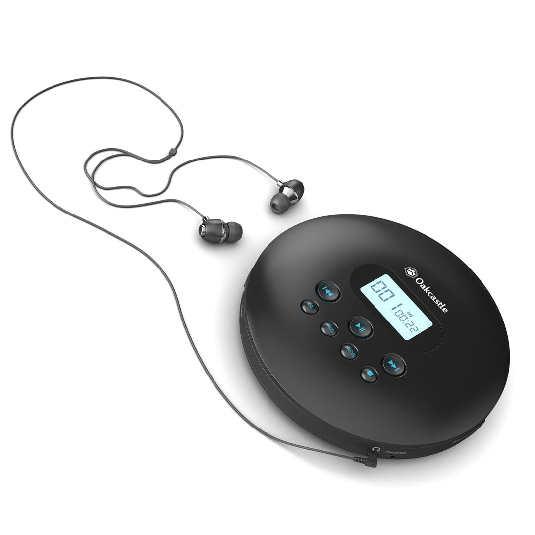 Majority Oakcastle CD100 Bluetooth Portable CD Player - Black-Majority-Mood
