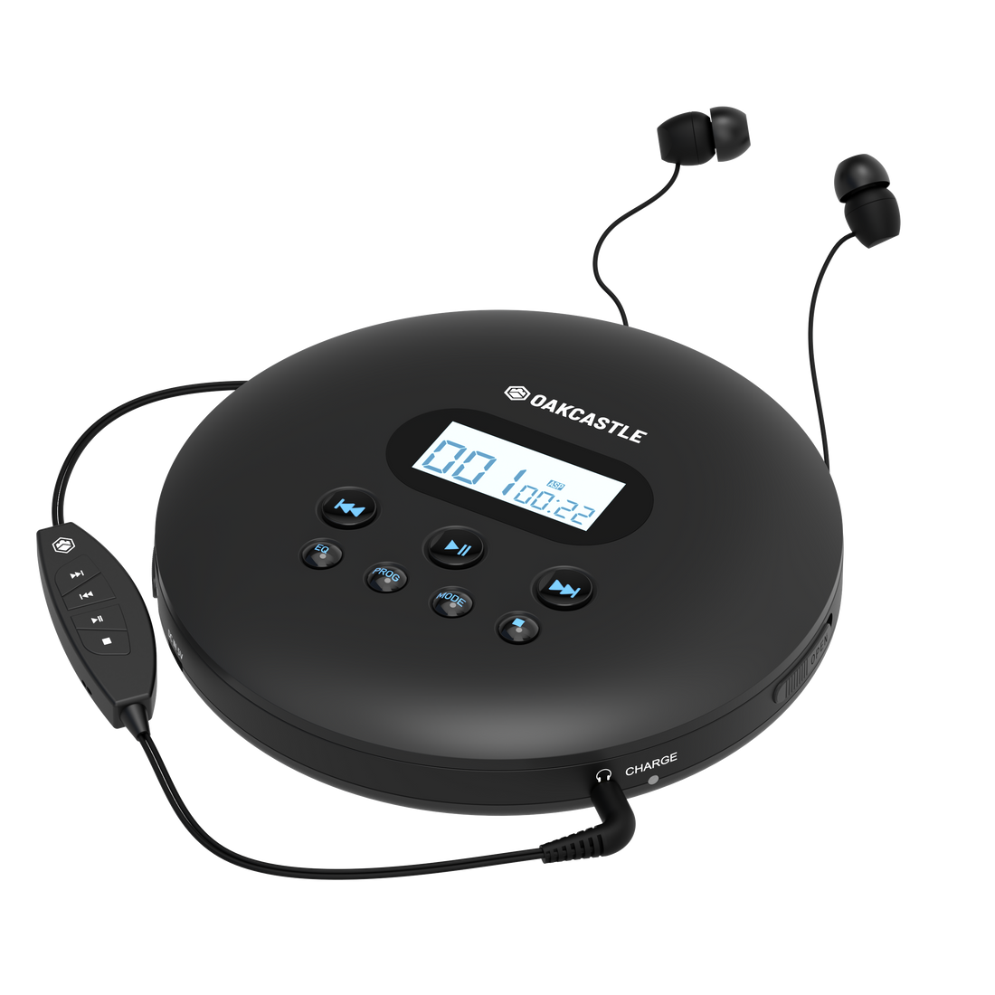 Majority Oakcastle CD100 Bluetooth Portable CD Player - Black-Majority-Mood