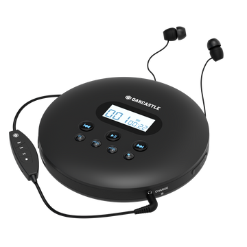 Majority Oakcastle CD100 Bluetooth Portable CD Player - Black-Majority-Mood