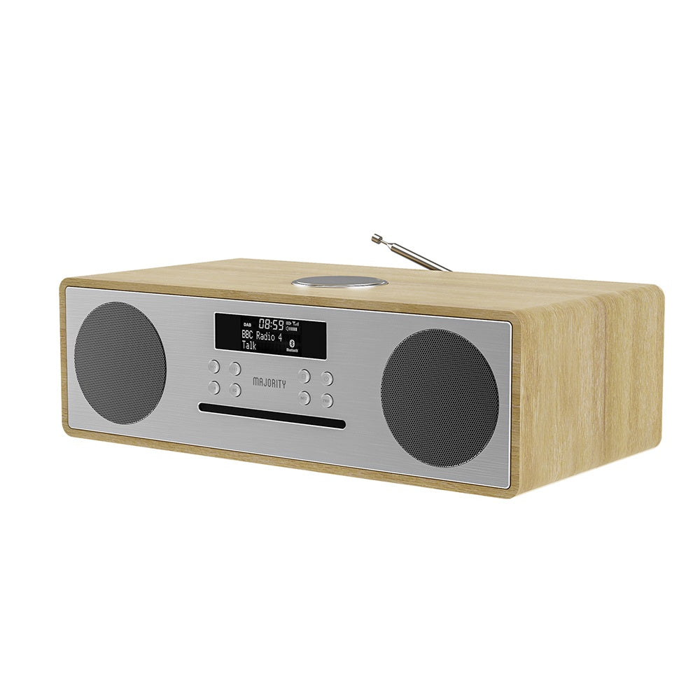 Majority Oakington Bluetooth, DAB Radio & CD Player-Oak-Majority-Mood