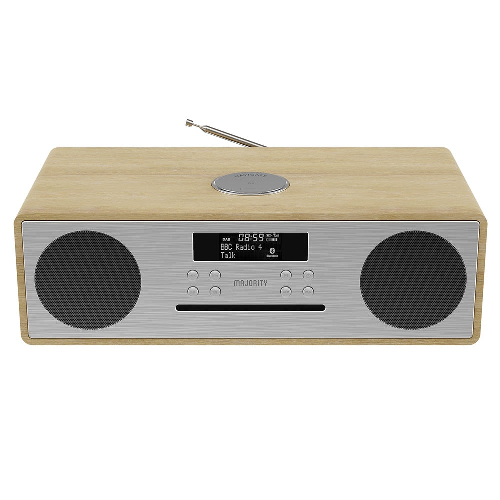 Majority Oakington Bluetooth, DAB Radio & CD Player-Oak-Majority-Mood