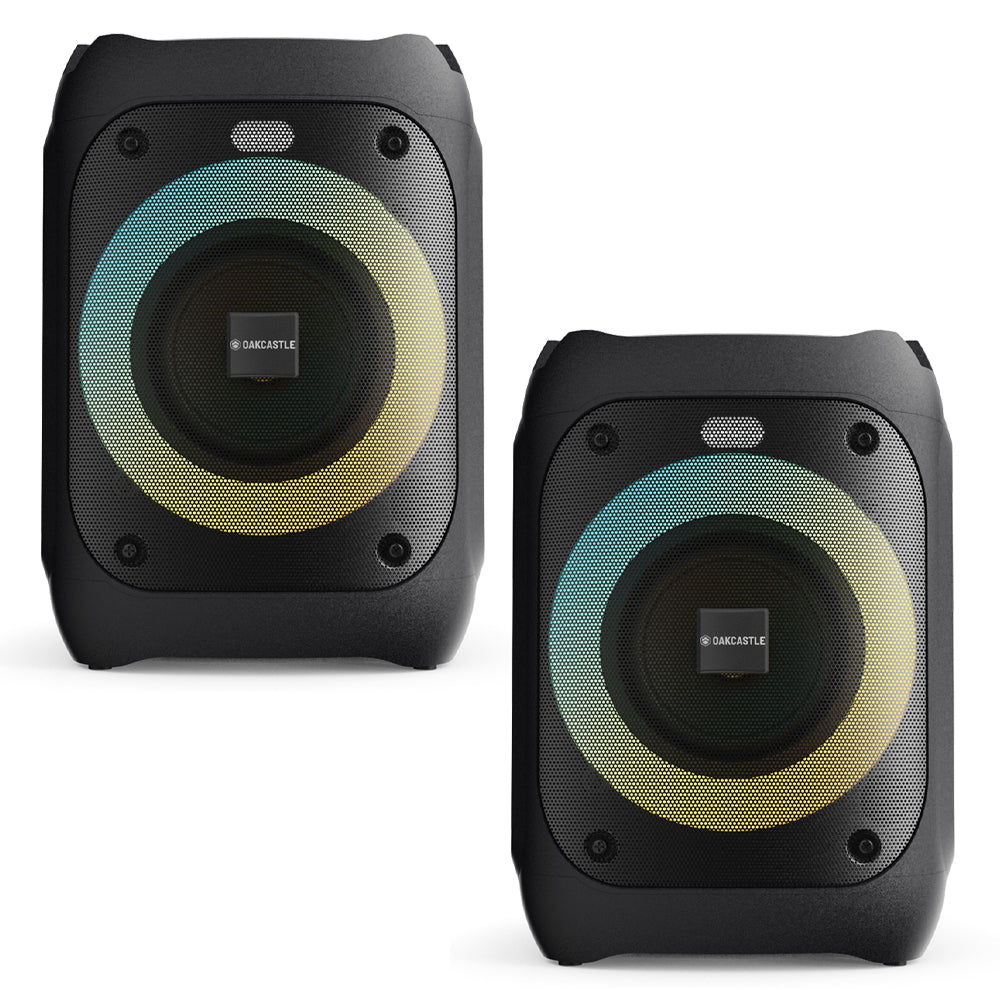 Majority PS100 - Bundled Party Speaker 40w Bluetooth Karaoke-DJ-Party-PA System - Black-Majority-Mood