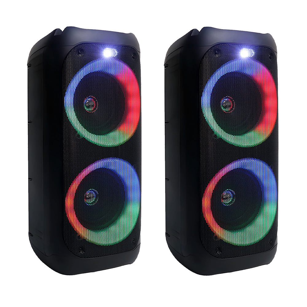 Majority PS200 -Bundled Party Speaker 80w Bluetooth Karaoke-DJ-Party-PA System - Black-Majority-Mood
