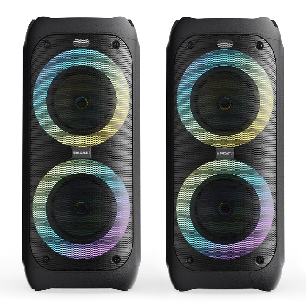 Majority PS200 -Bundled Party Speaker 80w Bluetooth Karaoke-DJ-Party-PA System - Black-Majority-Mood