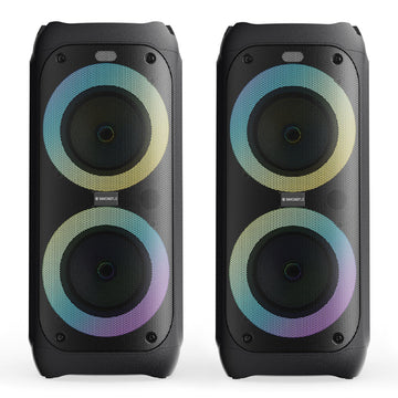 Majority PS200 -Bundled Party Speaker 80w Bluetooth Karaoke-DJ-Party-PA System - Black-Majority-Mood