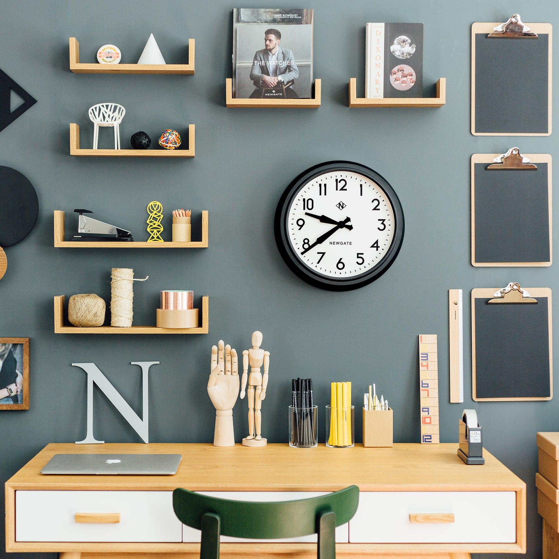 Newgate 50S Electric Clock Black-Newgate-Mood