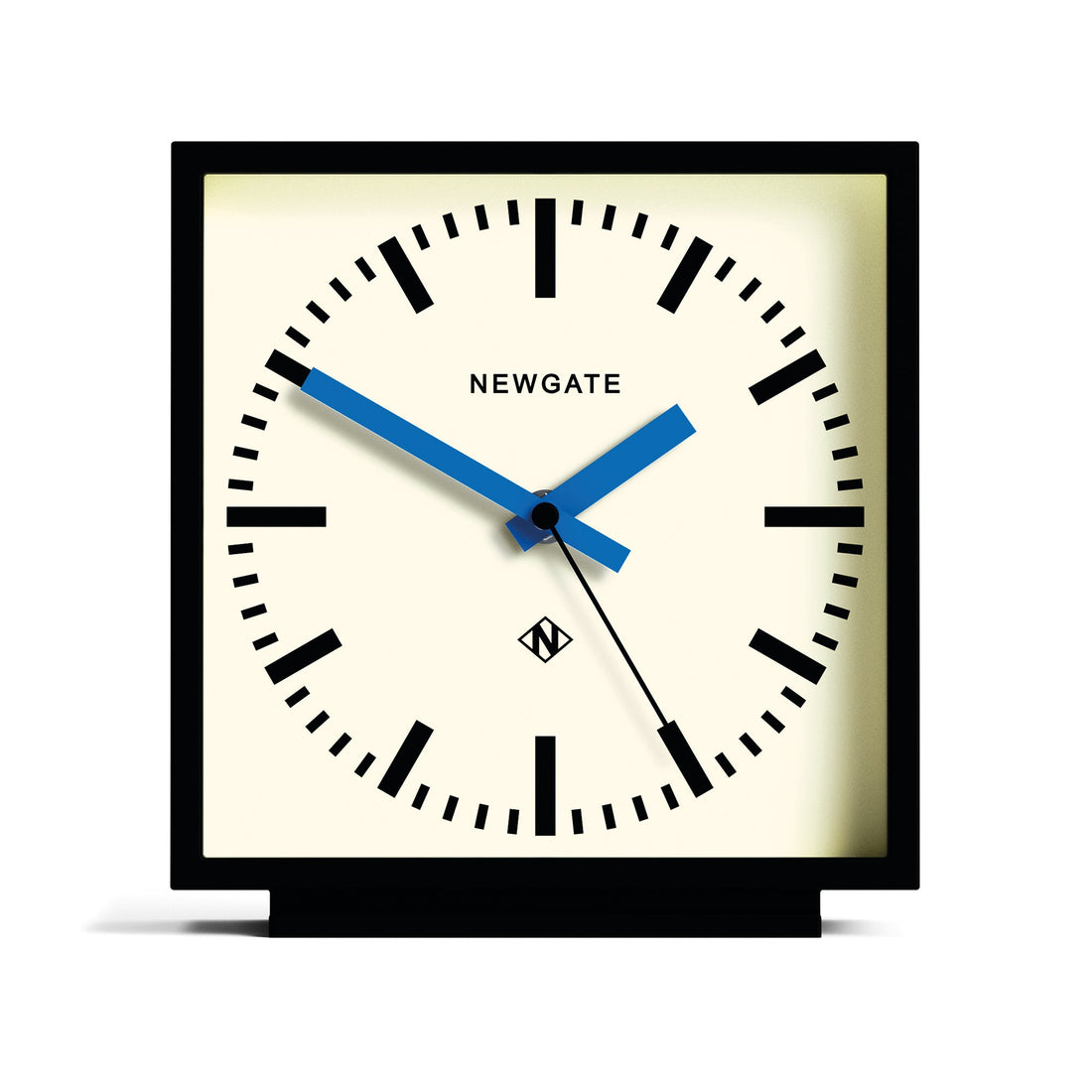 Newgate Amp Mantel Clock Black With Blue Hands-Newgate-Mood