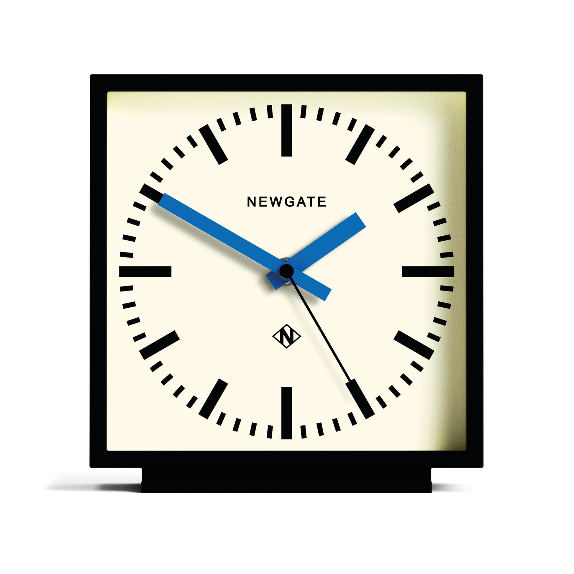 Newgate Amp Mantel Clock Black With Blue Hands-Newgate-Mood