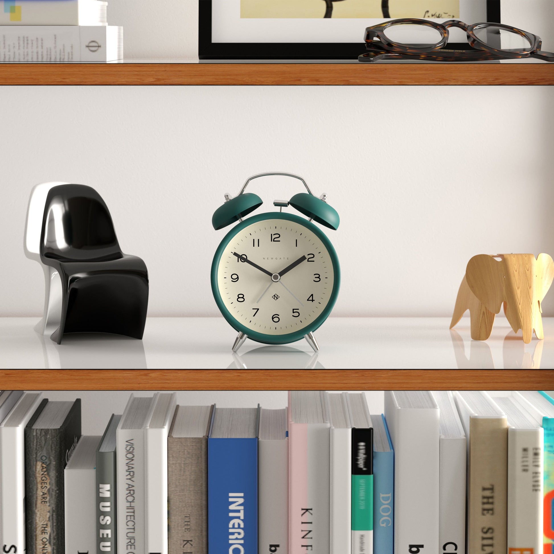 Newgate Charlie Bell Echo Alarm Clock Green*-Newgate-Mood