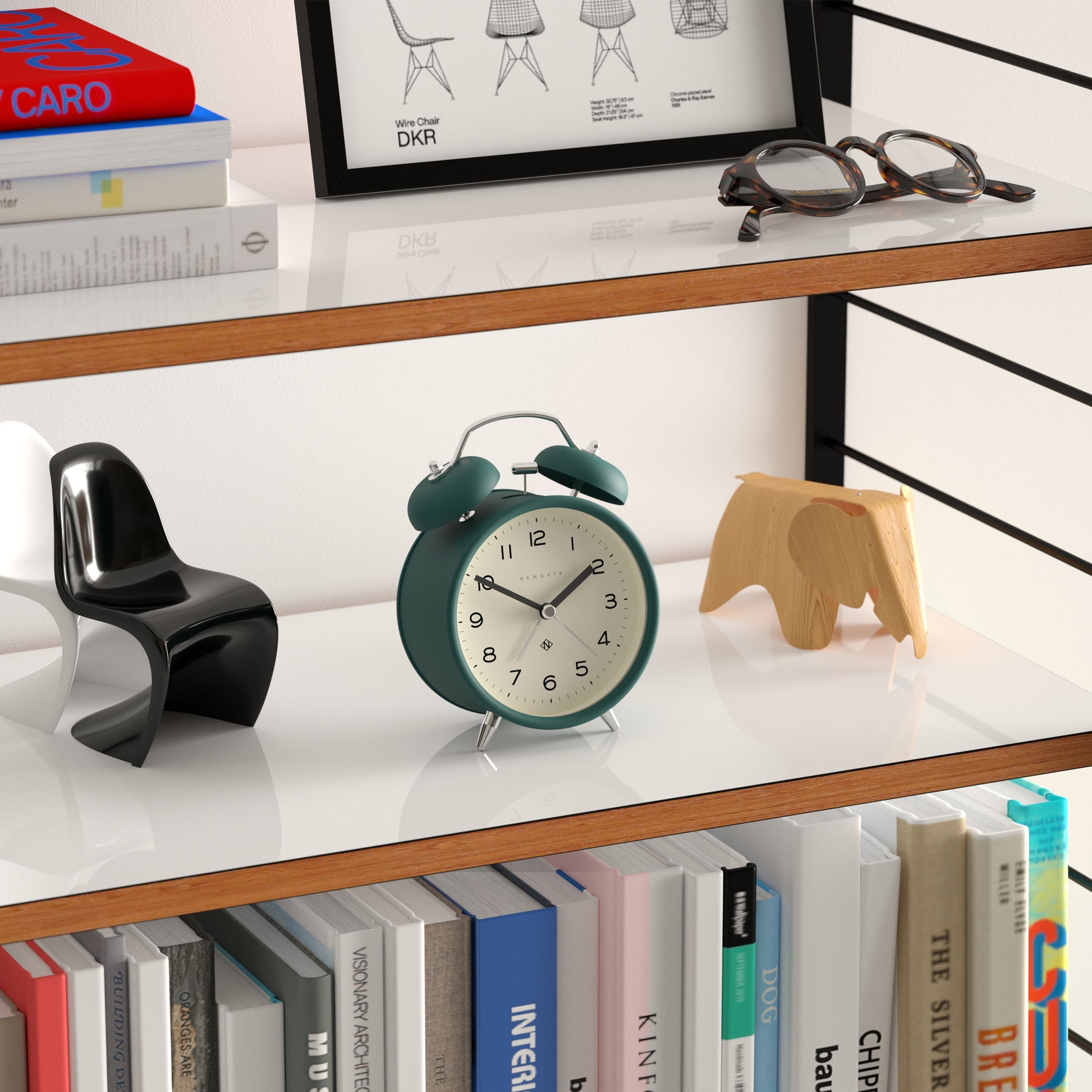 Newgate Charlie Bell Echo Alarm Clock Green*-Newgate-Mood