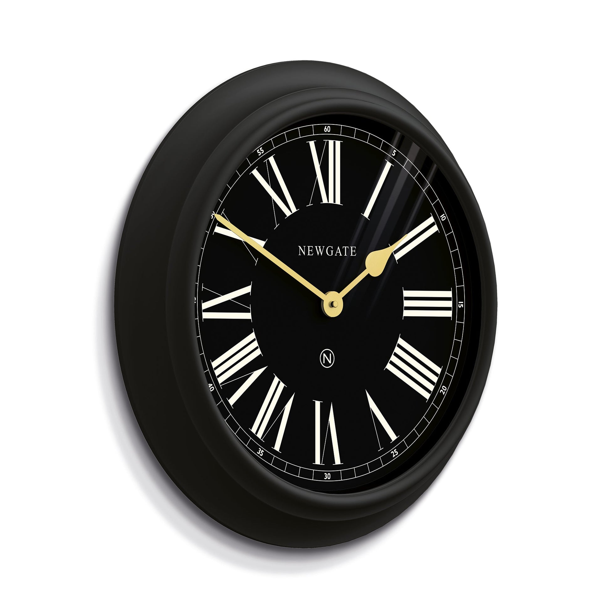 Newgate Chocolate Shop Wall Clock Silicone Cave Black-Newgate-Mood