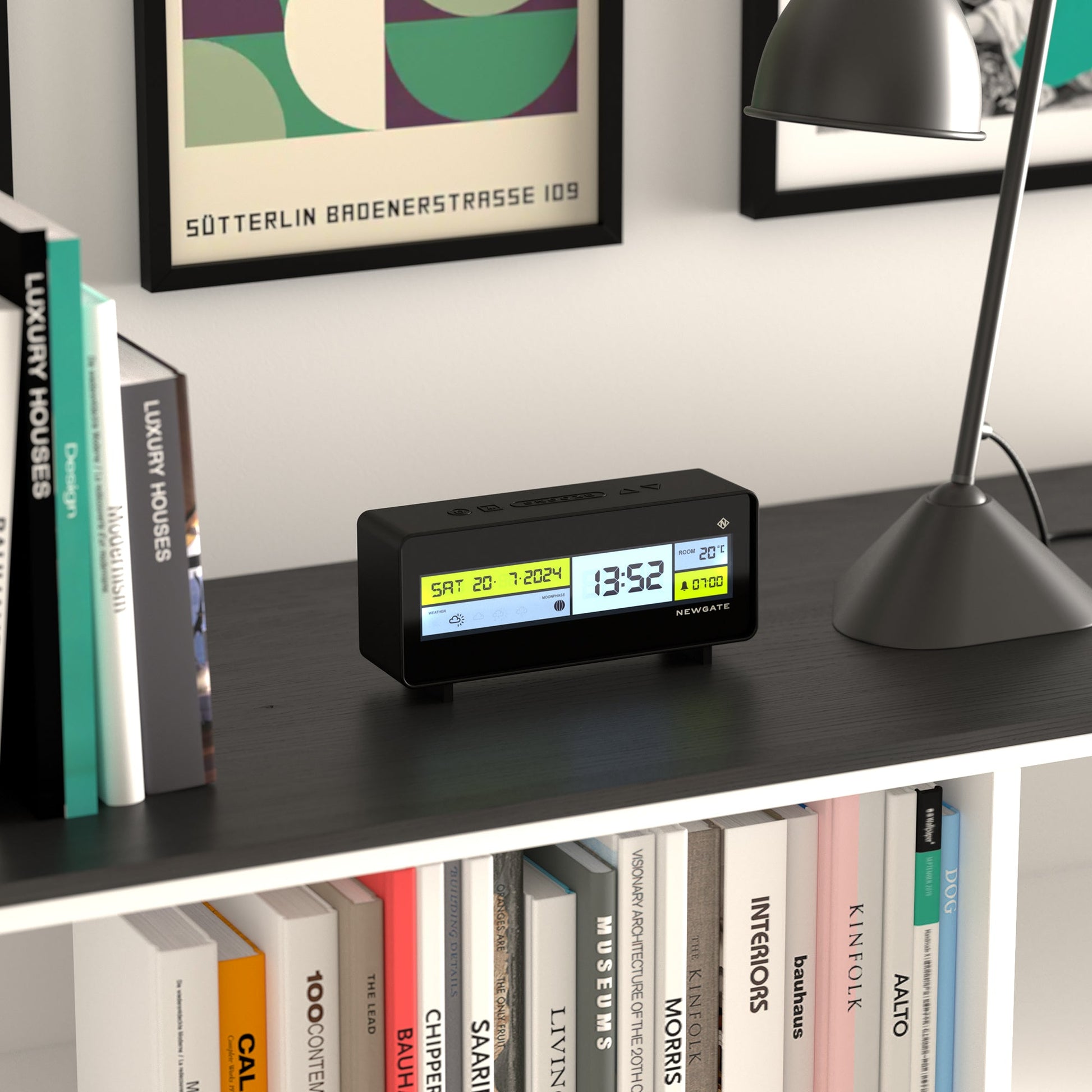 Newgate Futurama Lcd Alarm Clock Black Case Black Lens-Newgate-Mood